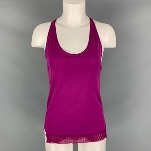 STELLA McCARTNEY Size 2 Purple Cotton Tank Casual Top